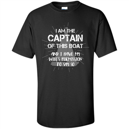 I Am The Captain Of This Boat Black