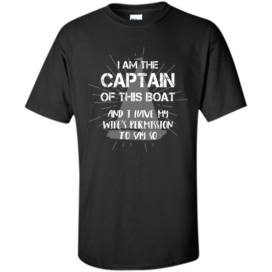 I Am The Captain Of This Boat Black