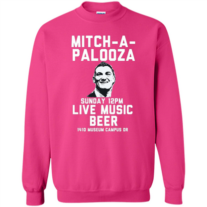 Mitch-a-palooza Live Music Beer T-shirt Heliconia