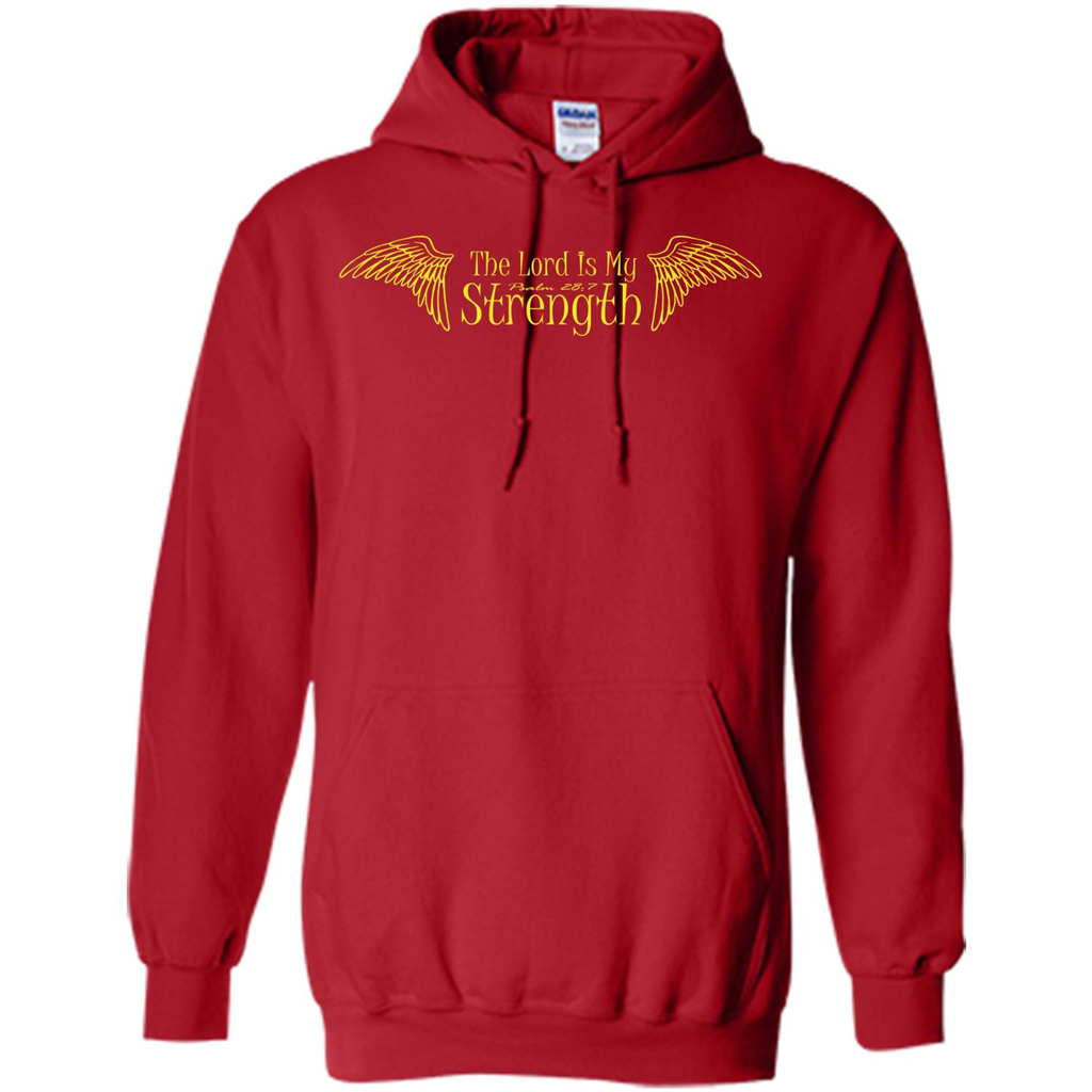 Christian T-shirt The Lord Is My Strength Red