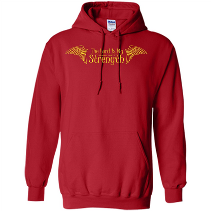 Christian T-shirt The Lord Is My Strength Red