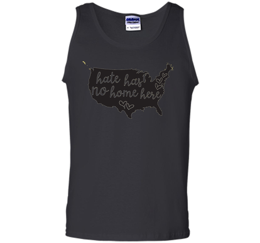 Hate Has No Home Here USA Equality Diversity T-shirt cool shirt Black
