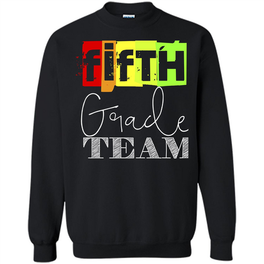 Fifth Grade Team T-shirt School Day T-shirt Black