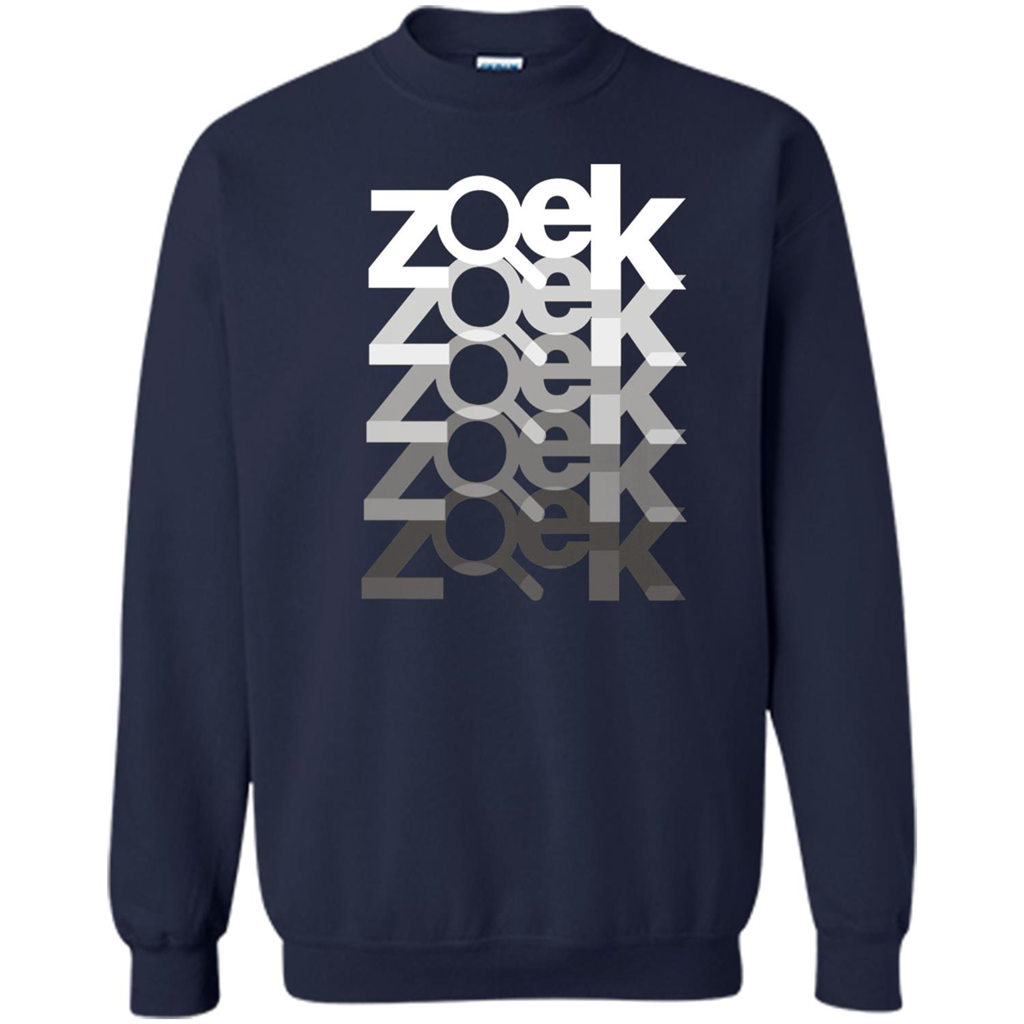 Zoek Zoek Zoek White Black T-shirt Navy