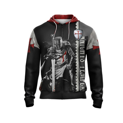 Christian - Knights Templar Unisex Zip Up Hoodie
