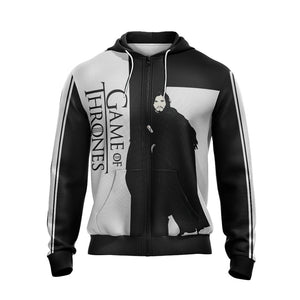 Game Of Thrones - Jon Snow Character Unisex Zip Up Hoodie