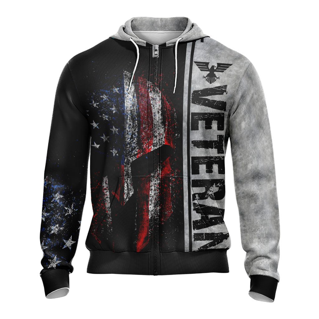 Veteran New Unisex Zip Up Hoodie