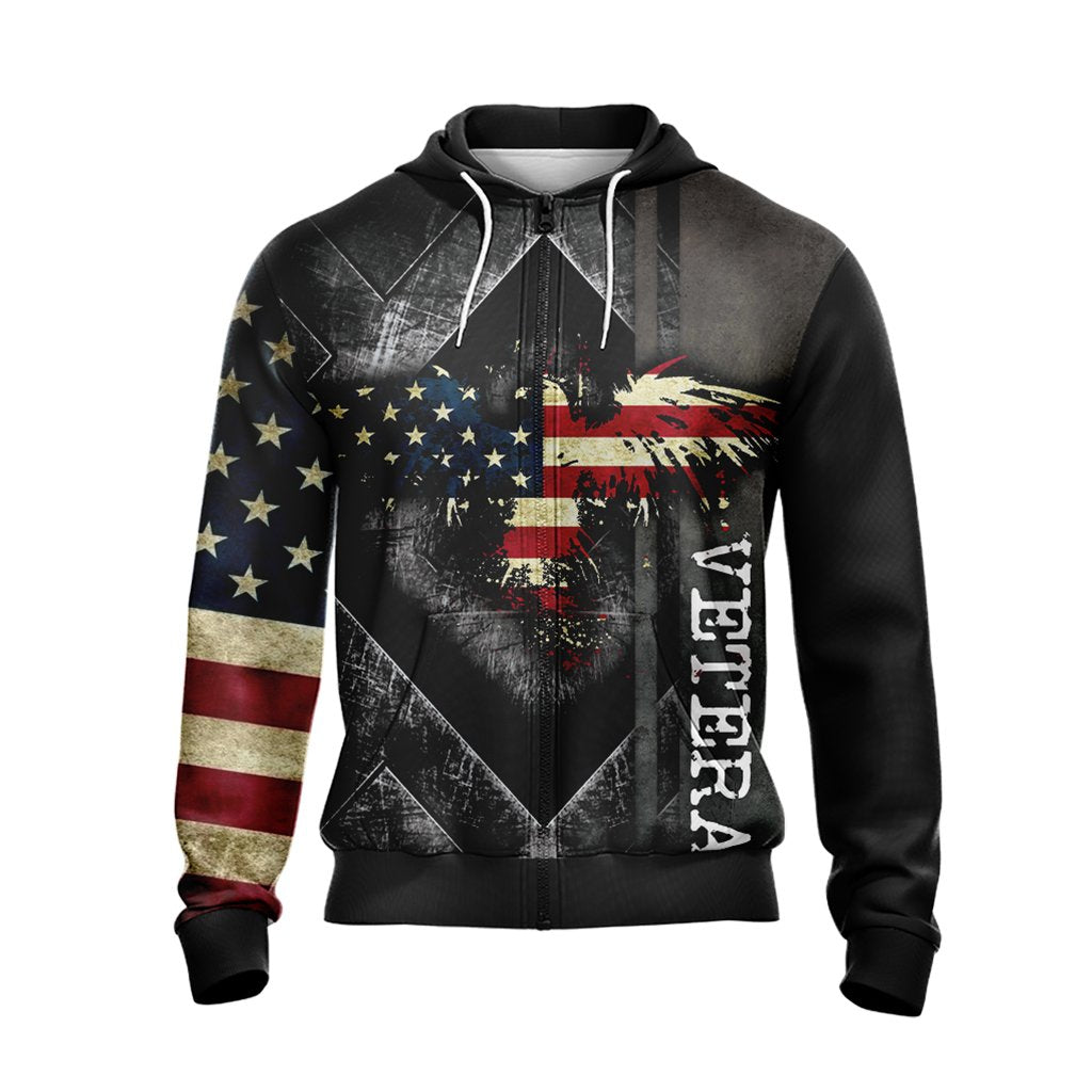 Veteran New Style Unisex Zip Up Hoodie