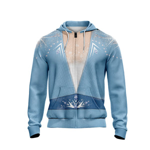 Frozen 2 - Elsa Cosplay Unisex Zip Up Hoodie Jacket