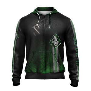 Harry Potter - Cunning Like A Slytherin New Look Unisex Zip Up Hoodie