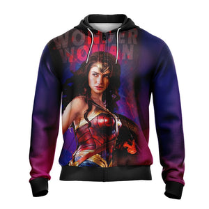 Wonder Woman Unisex Zip Up Hoodie