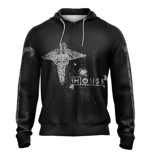 House TV Show Unisex Zip Up Hoodie