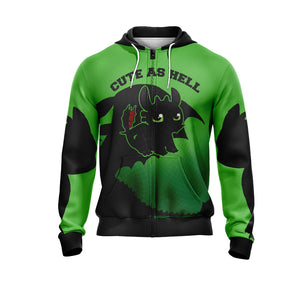 How To Train Your Dragon - Toothless Unisex Zip Up Hoodie Jacket