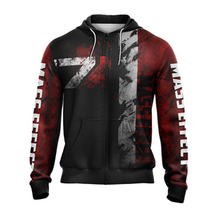 Mass Effect New Look  Unisex Zip Up Hoodie