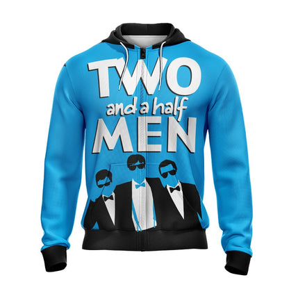 Two And A Half Men TV Show Unisex Zip Up Hoodie