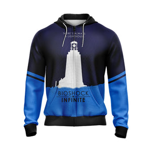 BioShock Infinite There's Always A Lighthouse New Unisex Zip Up Hoodie