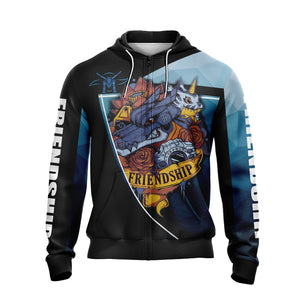 Digimon - Friendship Unisex Zip Up Hoodie