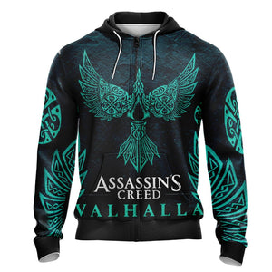 Assassin's Creed Valhalla Unisex 3D Zip Up Hoodie