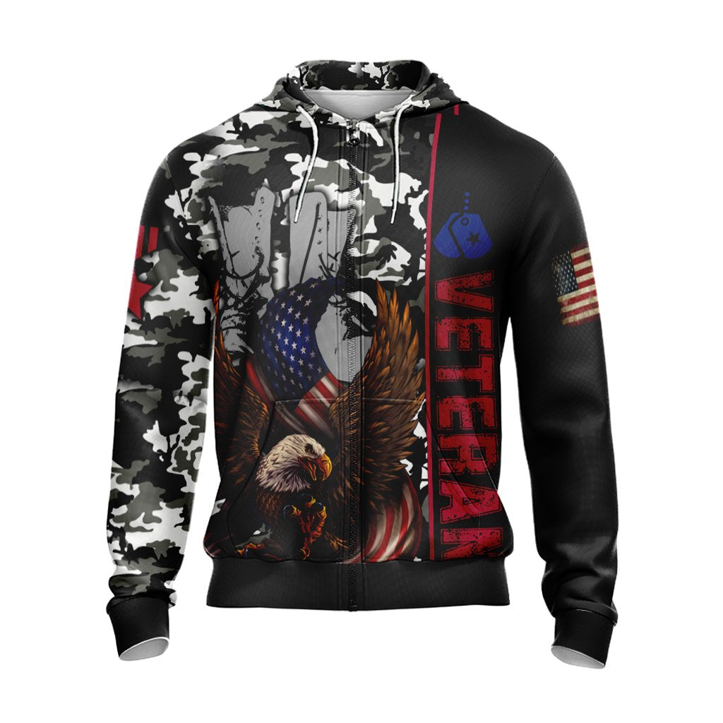Vetera 3D Zip Up Hoodie