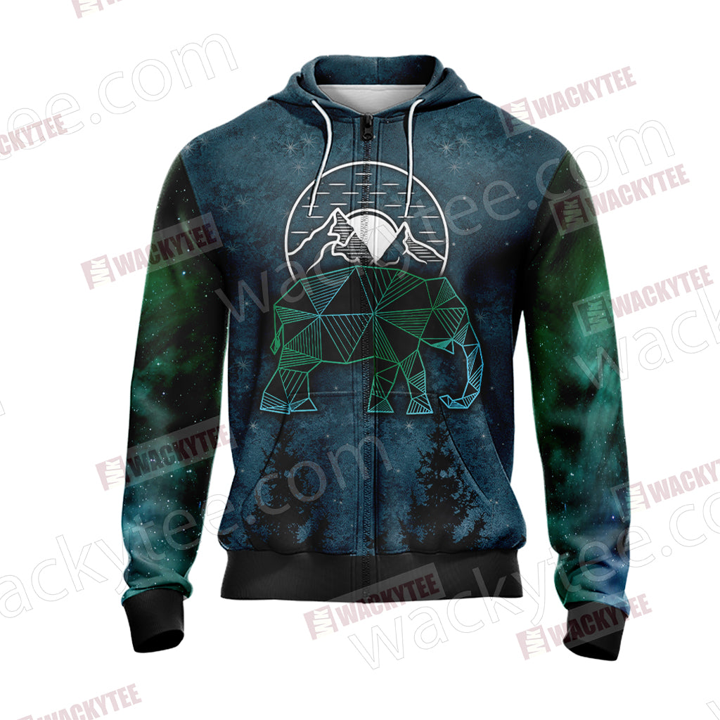 Elephant - To Lose My Mind And Find My Soul And Into The Forest I Go Unisex Zip Up Hoodie