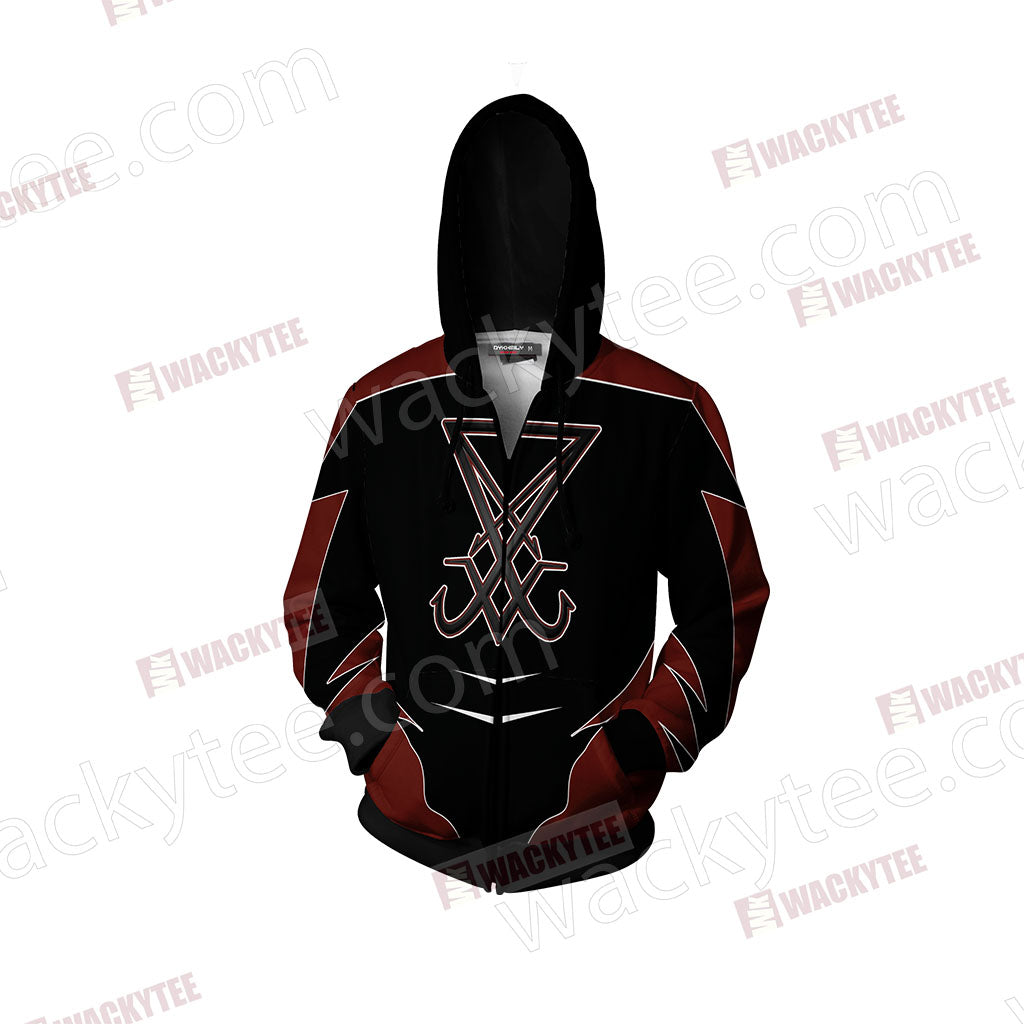 Lucifer New Unisex Zip Up Hoodie Jacket