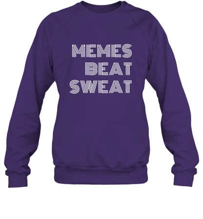 Memes Beat Sweat Shirt Sweatshirt Sweatshirt Purple
