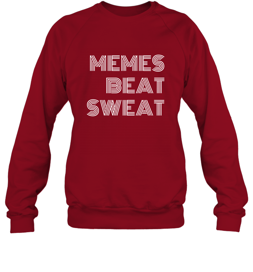 Memes Beat Sweat Shirt Sweatshirt Sweatshirt Cardinal Red