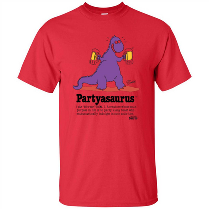 Partyasaurus T-shirt Party Asaurus Red