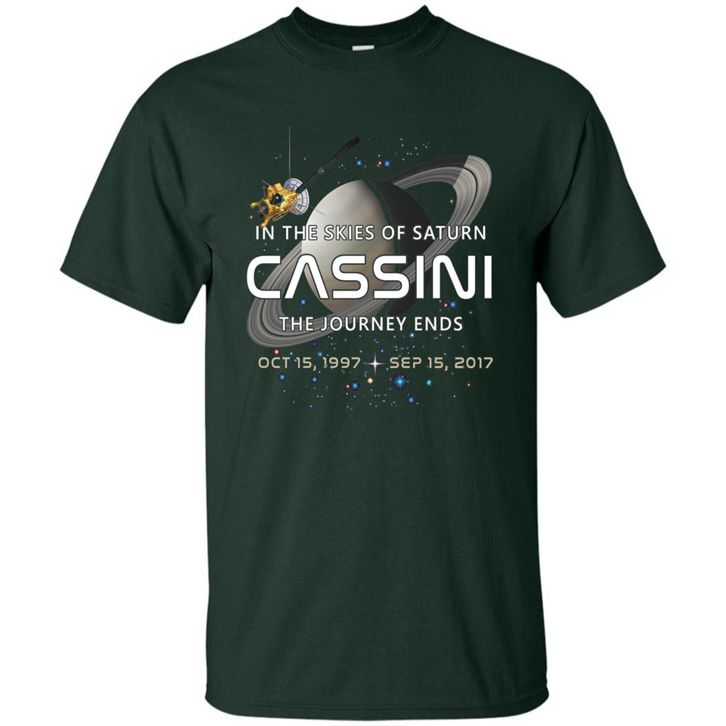Cassini Spacecraft End Of Mission At Saturn T-Shirt Forest Green