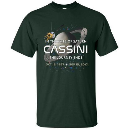 Cassini Spacecraft End Of Mission At Saturn T-Shirt Forest Green