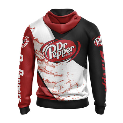 Dr.Pepper Unisex Zip Up Hoodie