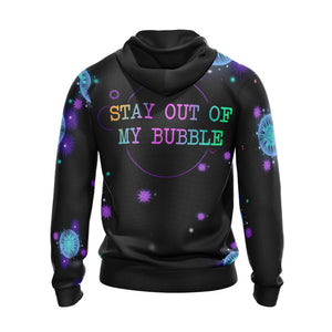 Stay Out Of My Bubble Sloth And Yoga Unisex Zip Up Hoodie