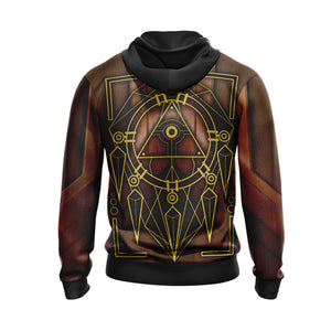 Yugioh - Millennium Puzzle Card Unisex Zip Up Hoodie