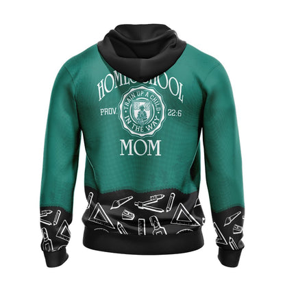 Homeschool Mom Family Unisex Zip Up Hoodie