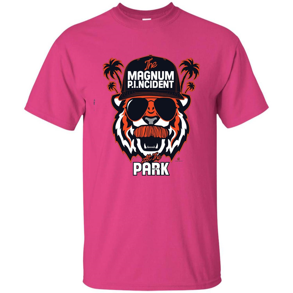 The Magnum P.I.NCIDENT At The Park T-shirt Heliconia