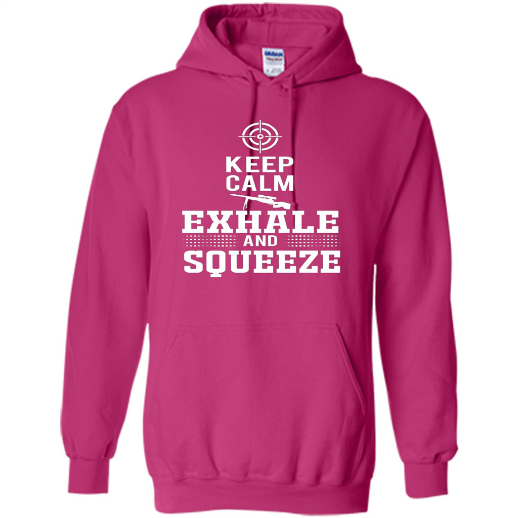 Keep Calm - Exhale and Squeeze T-shirt Heliconia