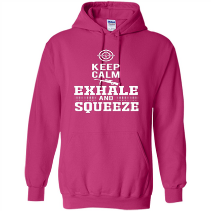 Keep Calm - Exhale and Squeeze T-shirt Heliconia