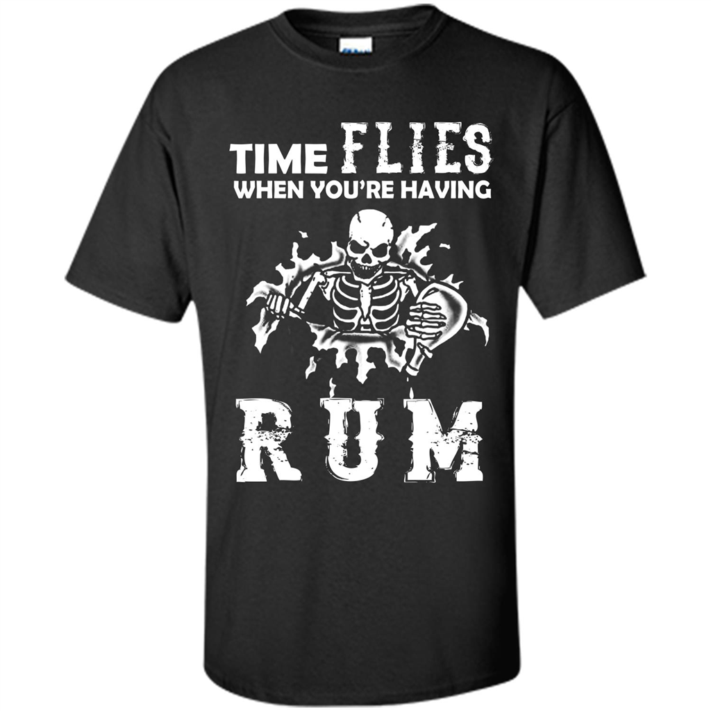 Rum T-shirt Time Flies When You're Having Rum Purple