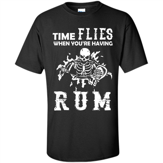 Rum T-shirt Time Flies When You're Having Rum Purple