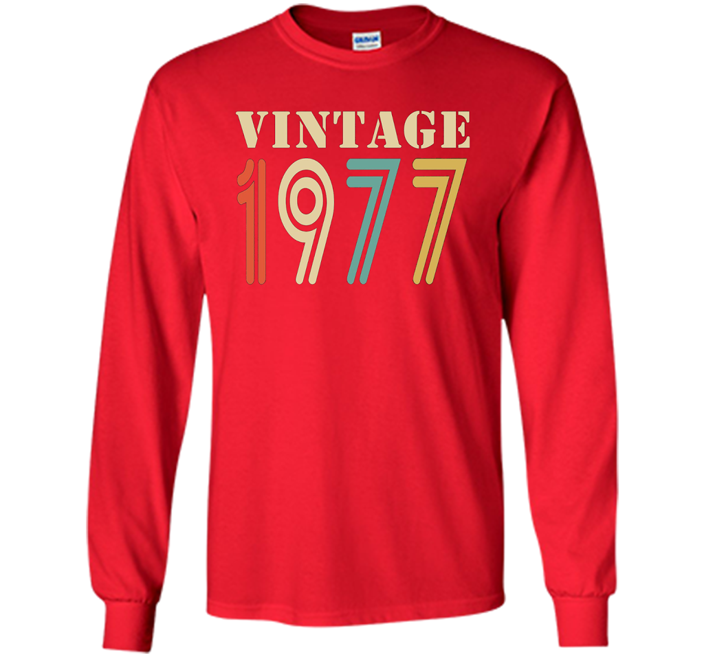 Vintage 1977 - 40th birthday gift shirt t-shirt Red