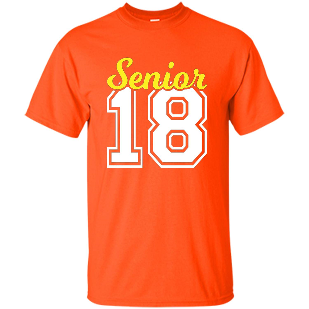 Senior Class of 2018 Jersey Style T-shirt Orange