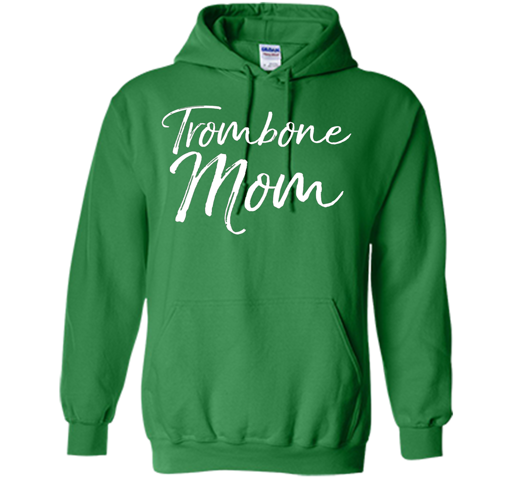 Trombone Mom Shirt Proud High School Marching Band Mother shirt Irish Green