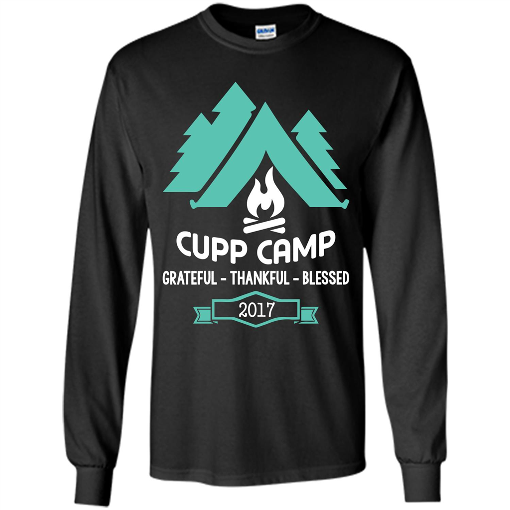 Camping T-shirt Cupp Camp Grateful - Thankful - Blessed 2017 Black
