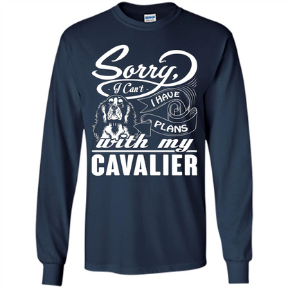 I Have Plans With My Cavalier T-shirt Navy