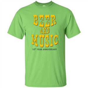 Beer And Music 10th Year Anniversary T-shirt