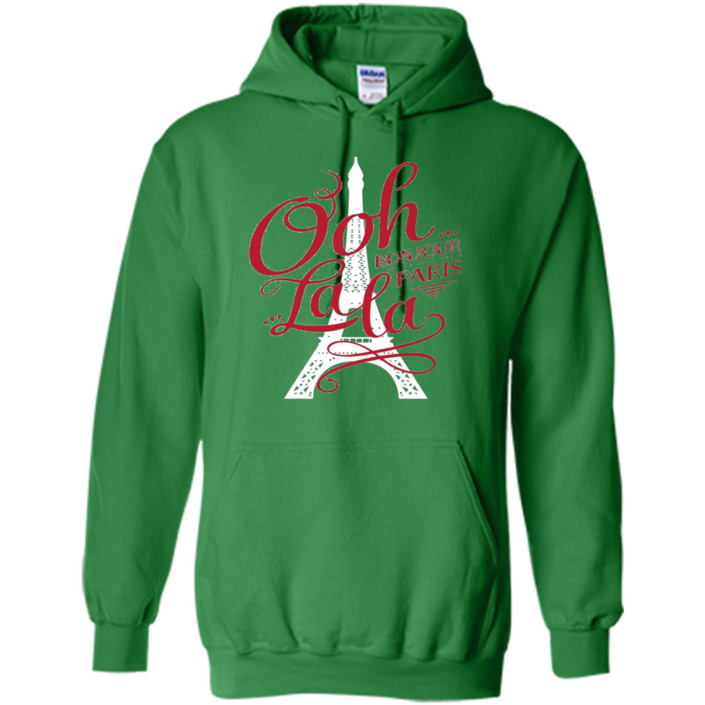France Tshirt Bonjour Paris Tshirt, Hello Paris Tshirt Irish Green