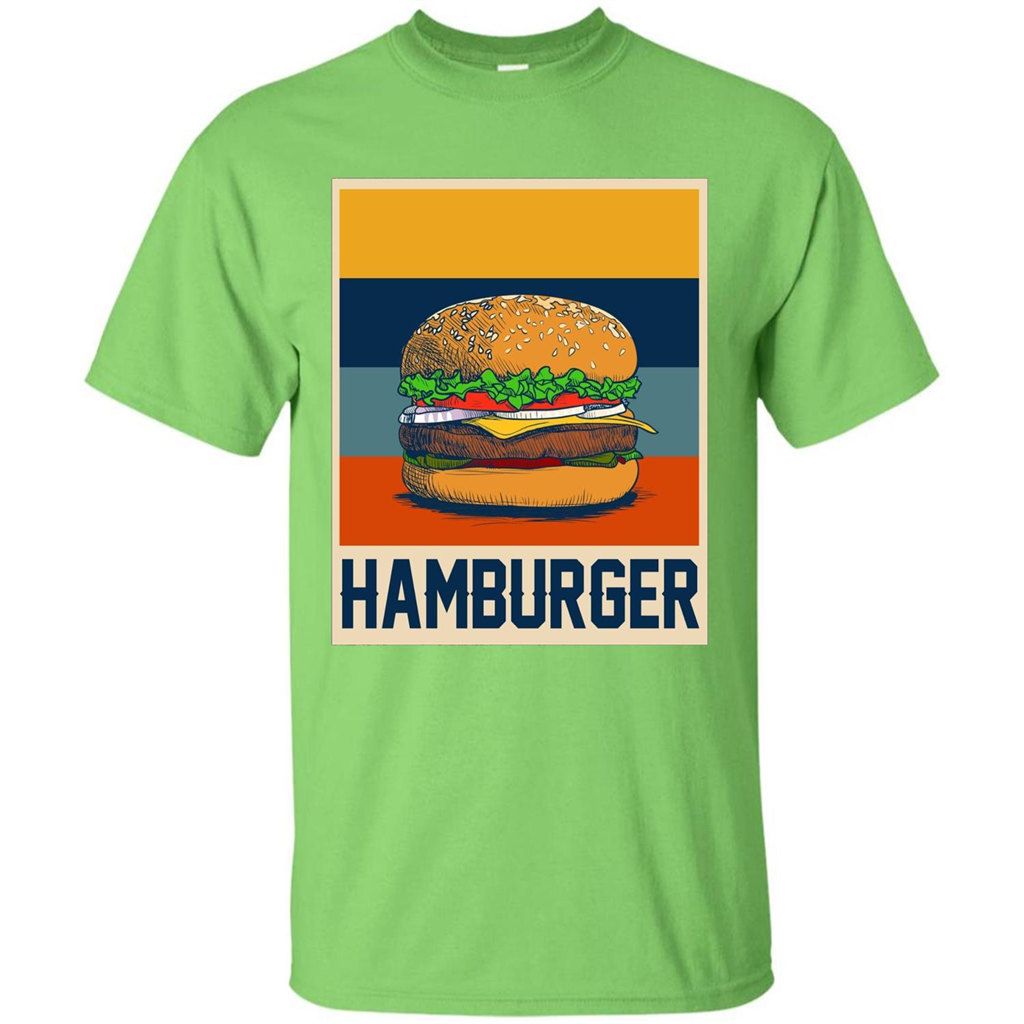 Hamburger T-shirt Vintage Hamburger T-shirt Lime