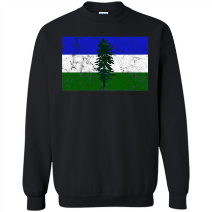 Distressed Cascadia Doug Flag Pacific Northwest T-shirt