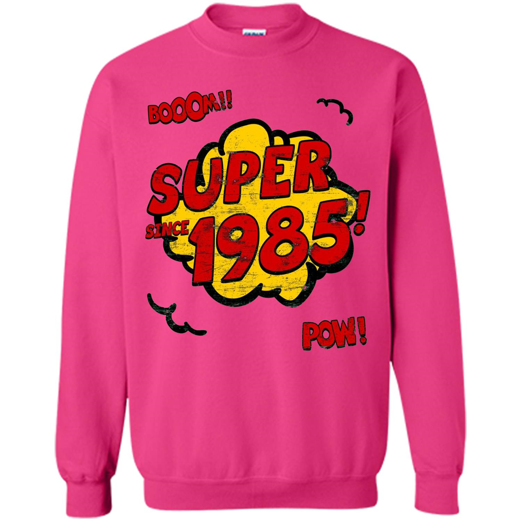 Birthday Gift T-shirt Super Since 1985 Heliconia