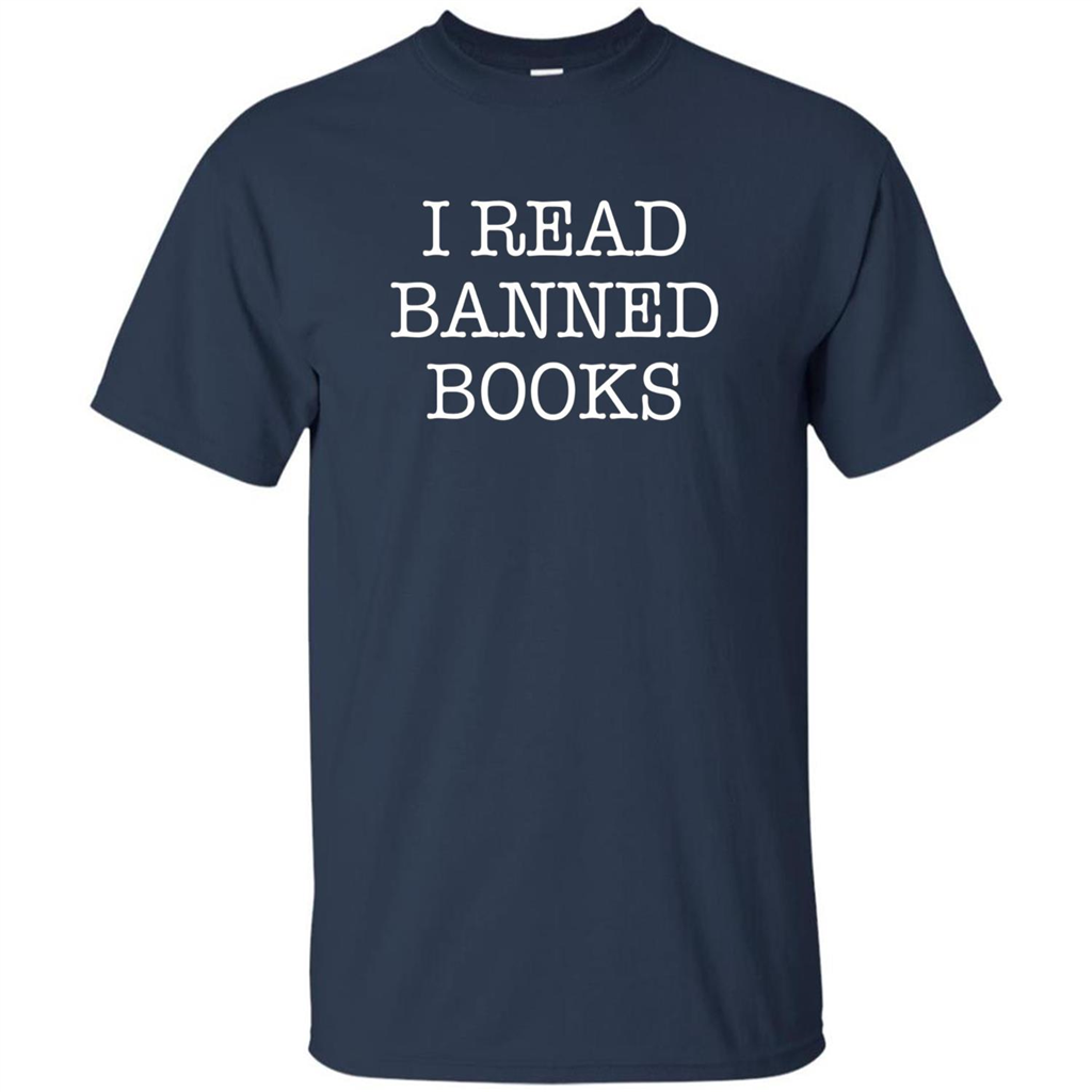 I Read Banned Books T-Shirt Navy